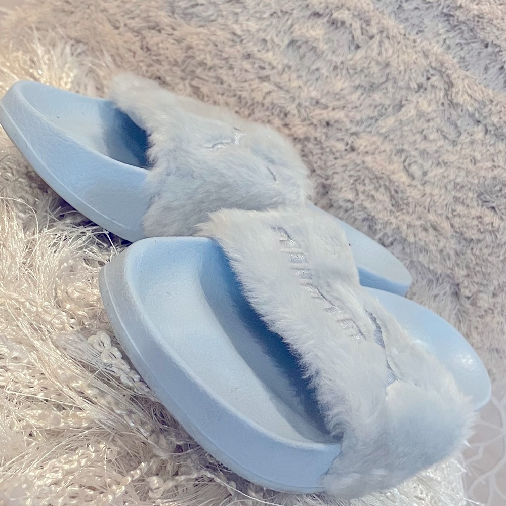 Fenty puma fur slides